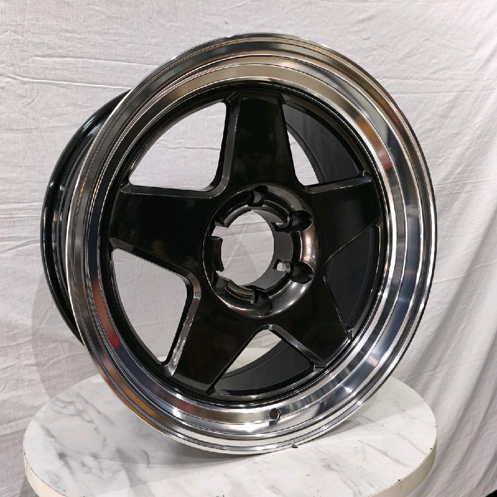 4pcs Velg Frontline SFW 1 18x9.0 6H 139.7 et 0 Hyperblack Mirror Lip Ring R18 18 lebar 9 inci Lobang