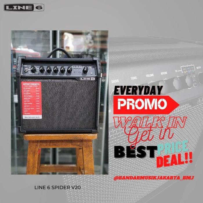 READY Line 6 Spider V20 MKII Line6 Guitar Amply ,BMJ