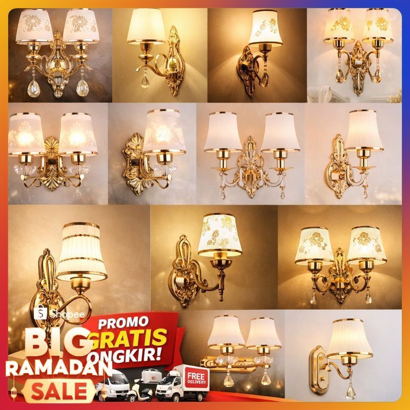 COD & READY STOK LAMPU HIAS LED DINDING GAYA NORDIC / LAMPU DINDING MEWAH / LAMPU HIAS