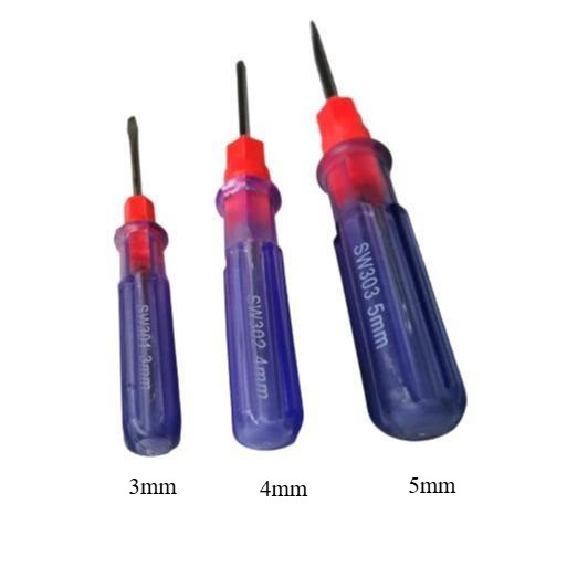 Obeng Screw Driver Drei BB Bolak Balik Kembang Plus minus 3mm 4mm 5mm - 4mm