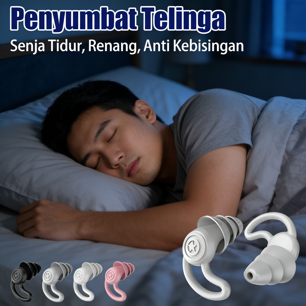 Telinga sumbat untuk tidur Sumbat suara asrama Sumbat air senyap professional meredam