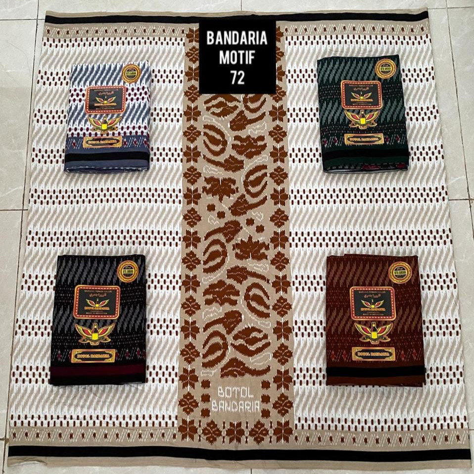 DEVIY BERKAH STORE Sarung Goyor Printing Botol Bandaria Bin Syech Sarung Goyor Semi Tenun Bandaria