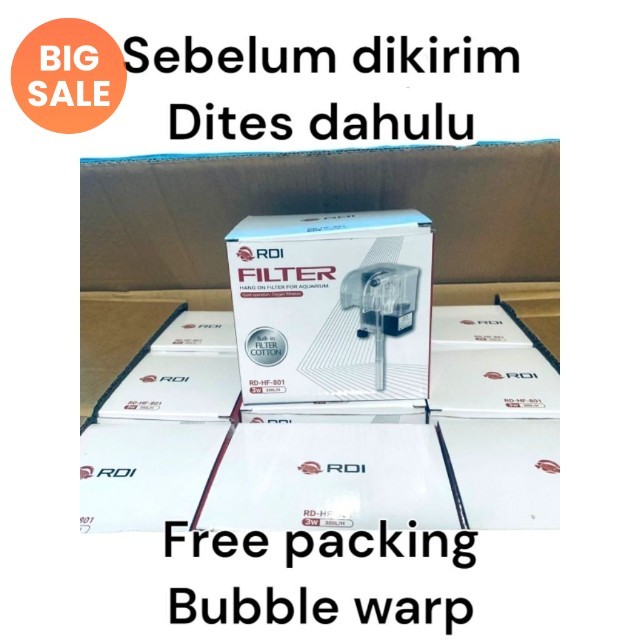 Filter gantung Rdi hf 801 / filter gantung aquarium / filter gantung / filter aquarium