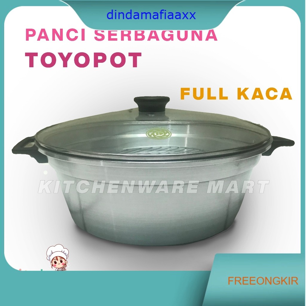 Panci Toyopot Tutup Kaca FULL-  Panci ajaib tutup kaca - Panci Tatung Tutup Kaca