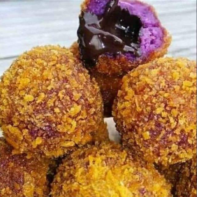 Bola ubi ungu coklat lumerr isi 10pcs