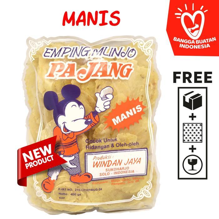 Emping Melinjo / Belinjo Pajang Asli Solo - Asin / Manis / Pedas Manis - Asin [Terlaris]