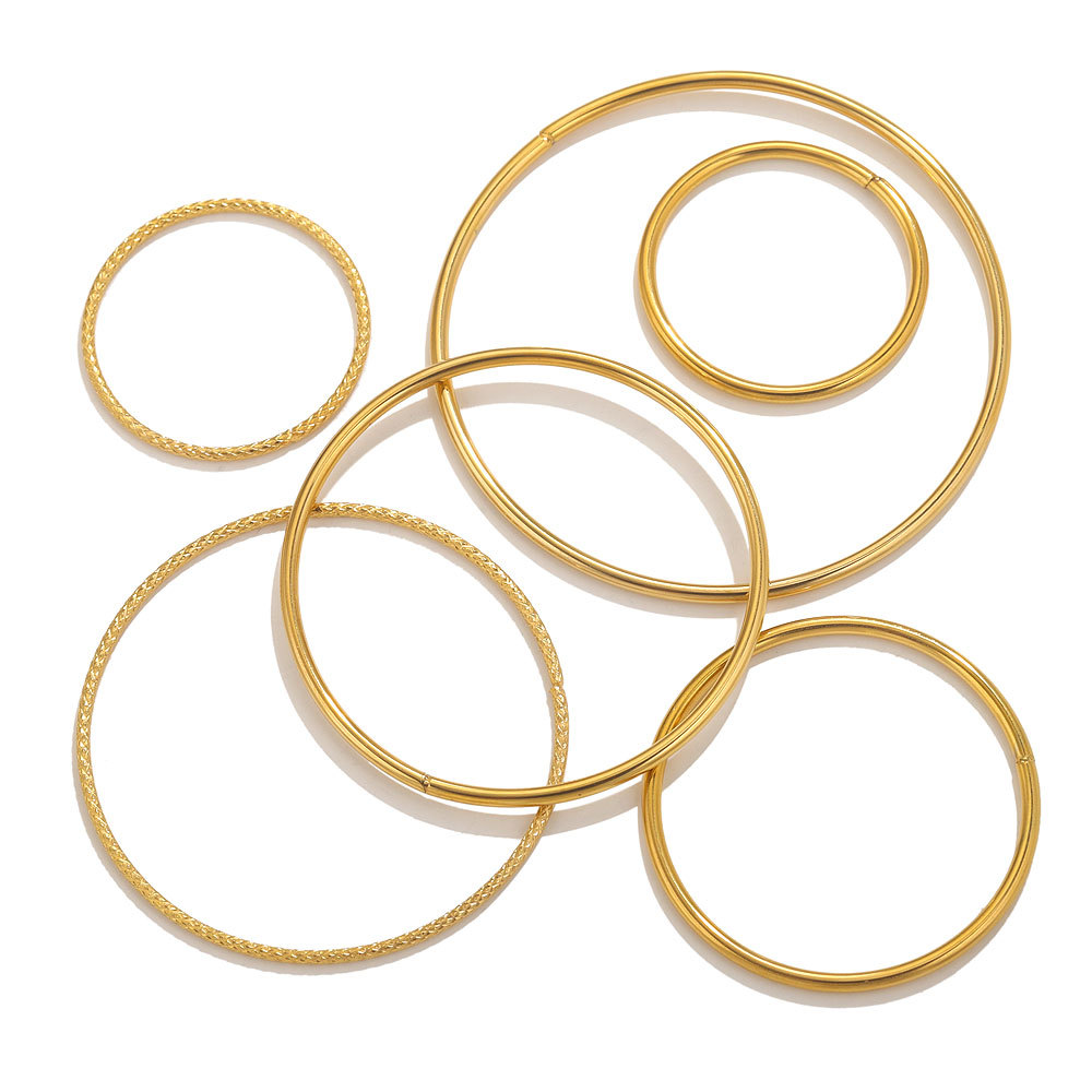10pcs Stainless Steel Large Circle Ring Earring Connector arms Bezel Round Circle Hoop Y Jewelry Mak