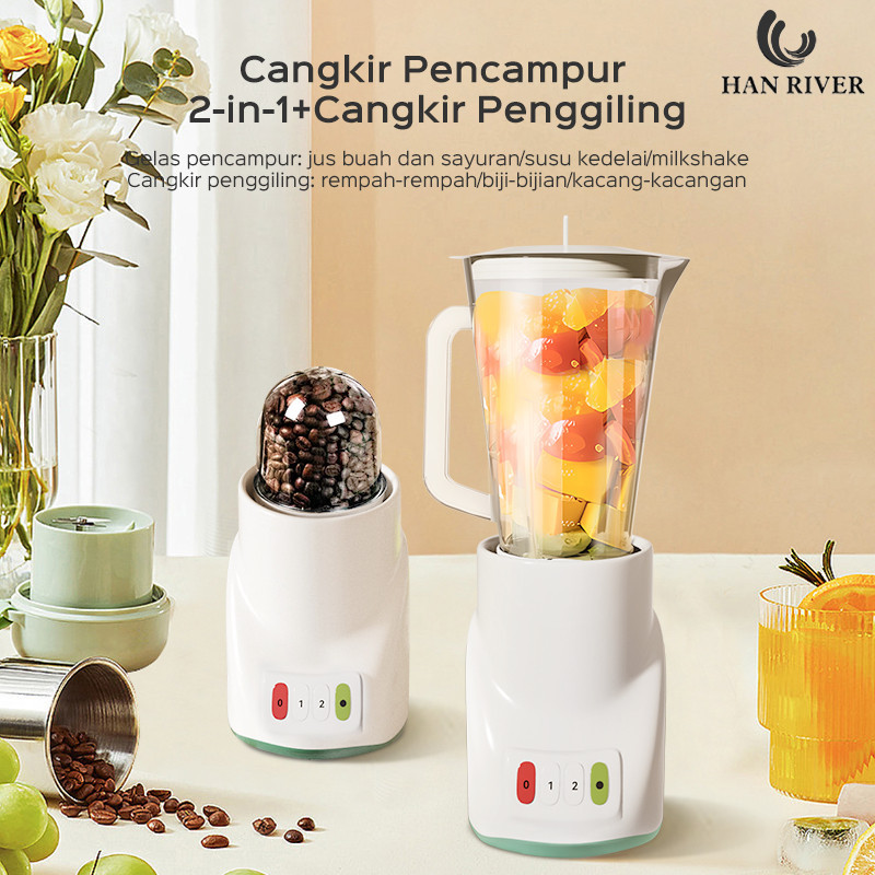 Blender Han river / Blender 2 ini 1 Han River / Blender Han River Juicer Blender Kopi Grinder 1L Lar