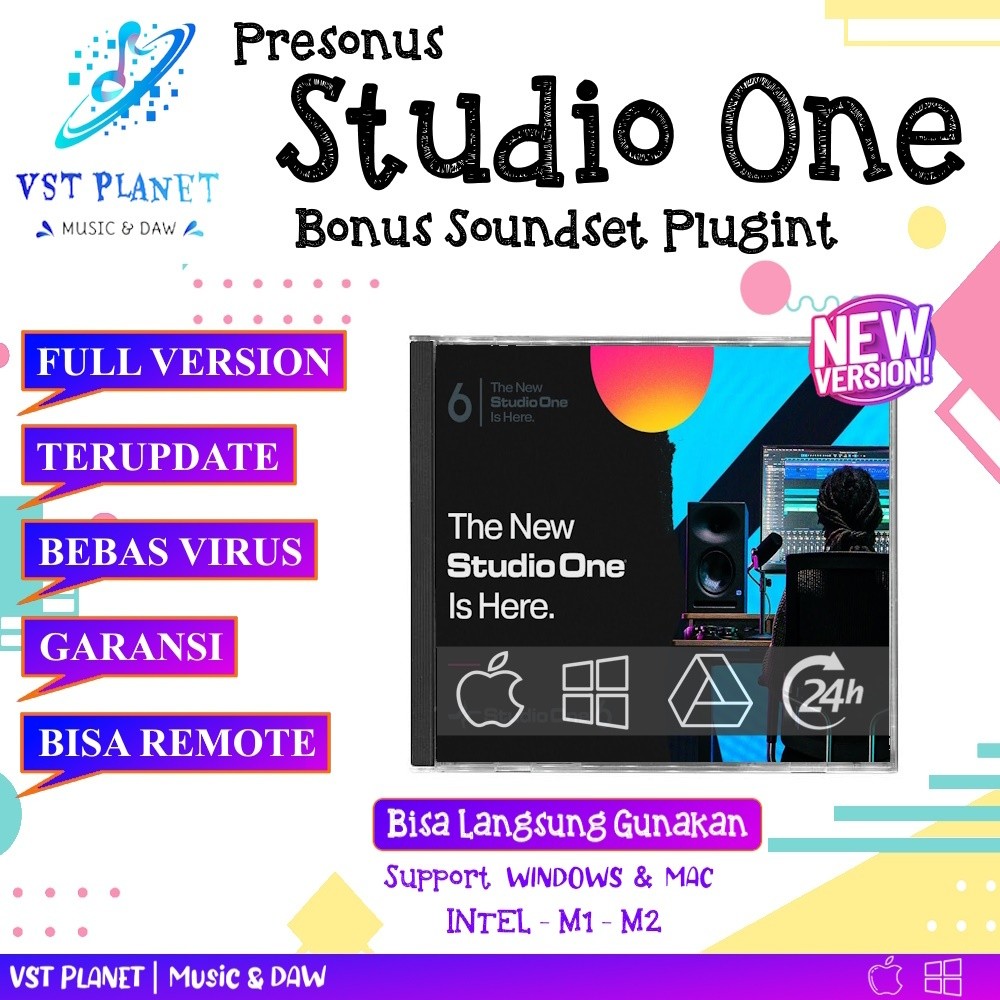 Studio One 5/6 Full Lisensi Terupdate Permanent WIN/MAC INTEL M1 M2 M3