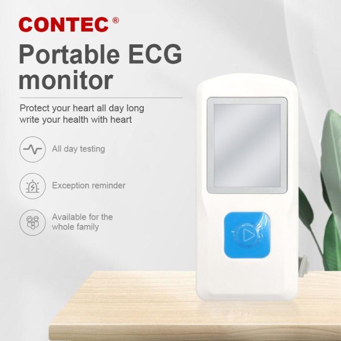 Mesin Deteksi Jetak Jantung Portabel ECG EKG CONTEC PM10 USB Bluetooth