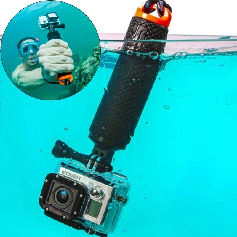 Float Hand Grip Buoyancy Rod Pole Stick Monopod Tripod for Gopro Go Pro Hero9 8 7 6 5 4 3 Xiaomi Xio