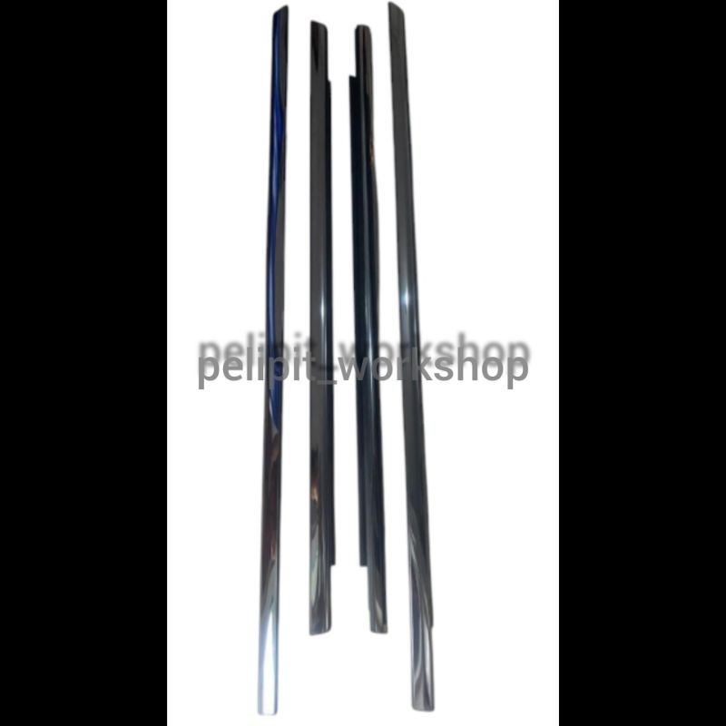 Karet pelipit kaca pintu luar Karimun Estilo (chrome)