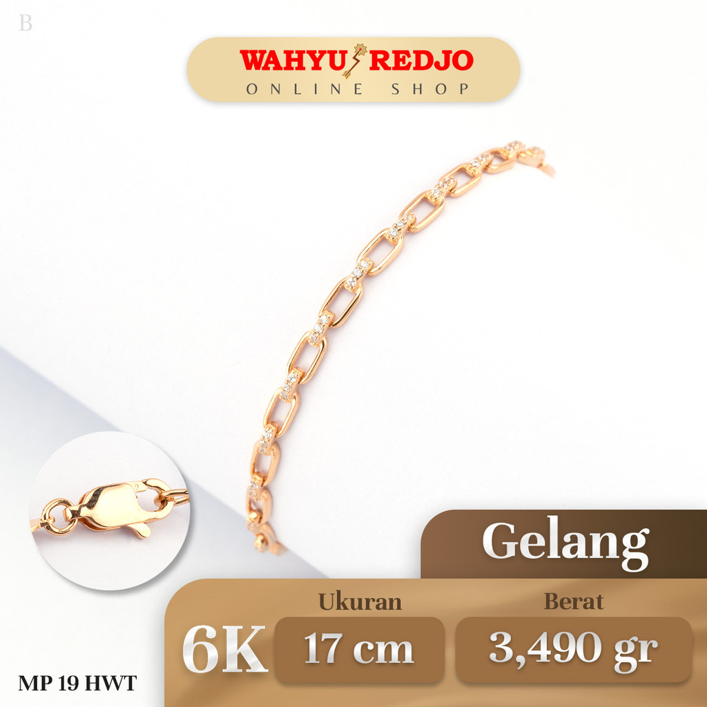 Gelang Emas HWT Kadar 6K Wahyu Redjo GL-6K 30896115-PMR