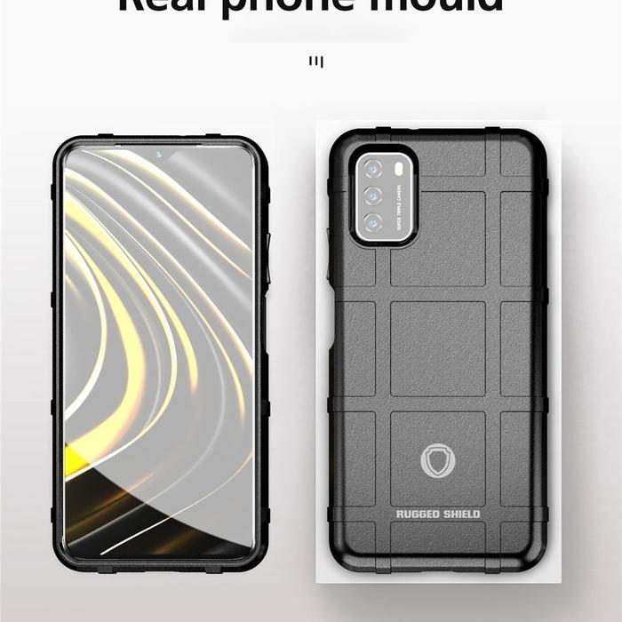 COMPAITABLE FOR CASE XIAOMI POCO M3 / POCO M3 PRO RUGGED SHIELD ARMOR MILITARY ANTI SHOCK PROOF - Hi