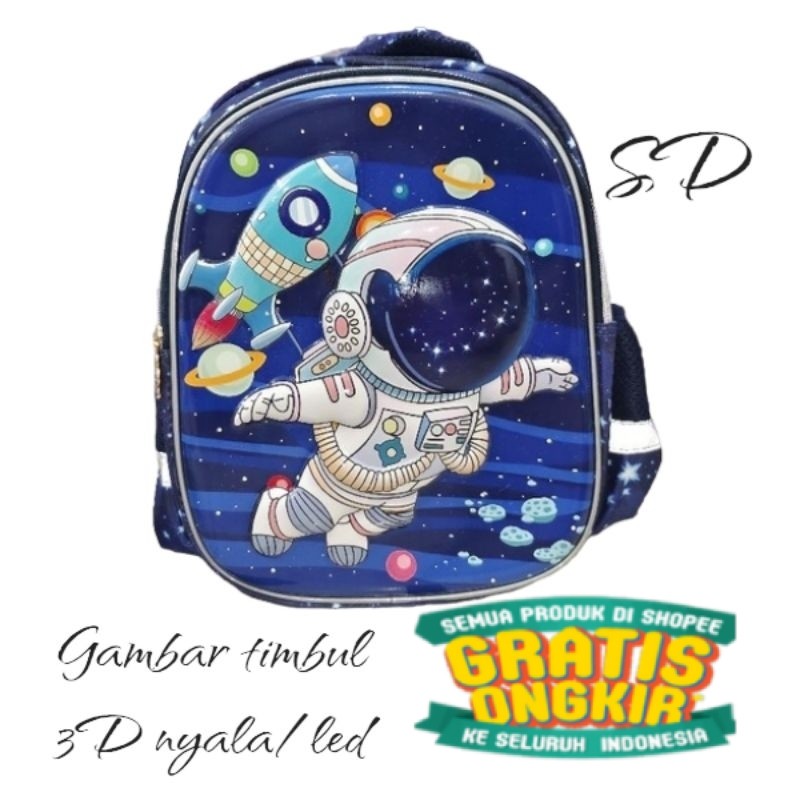 tas anak sekolah/tas anak astronot/tas anak sd astronot/tas snak tk astronot/tas anak laki laki astr