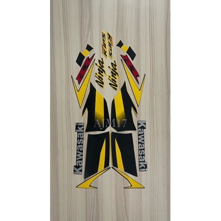 STIKER STRIPING NINJA RR 2012 KUNING