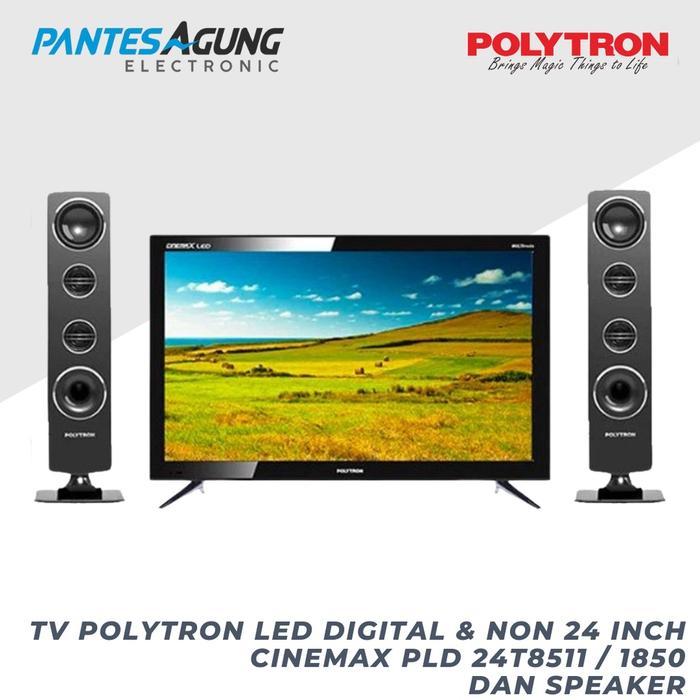 TV POLYTRON LED 24" 24 inch CINEMAX PLD 24T8511 DAN SPEAKER - digital