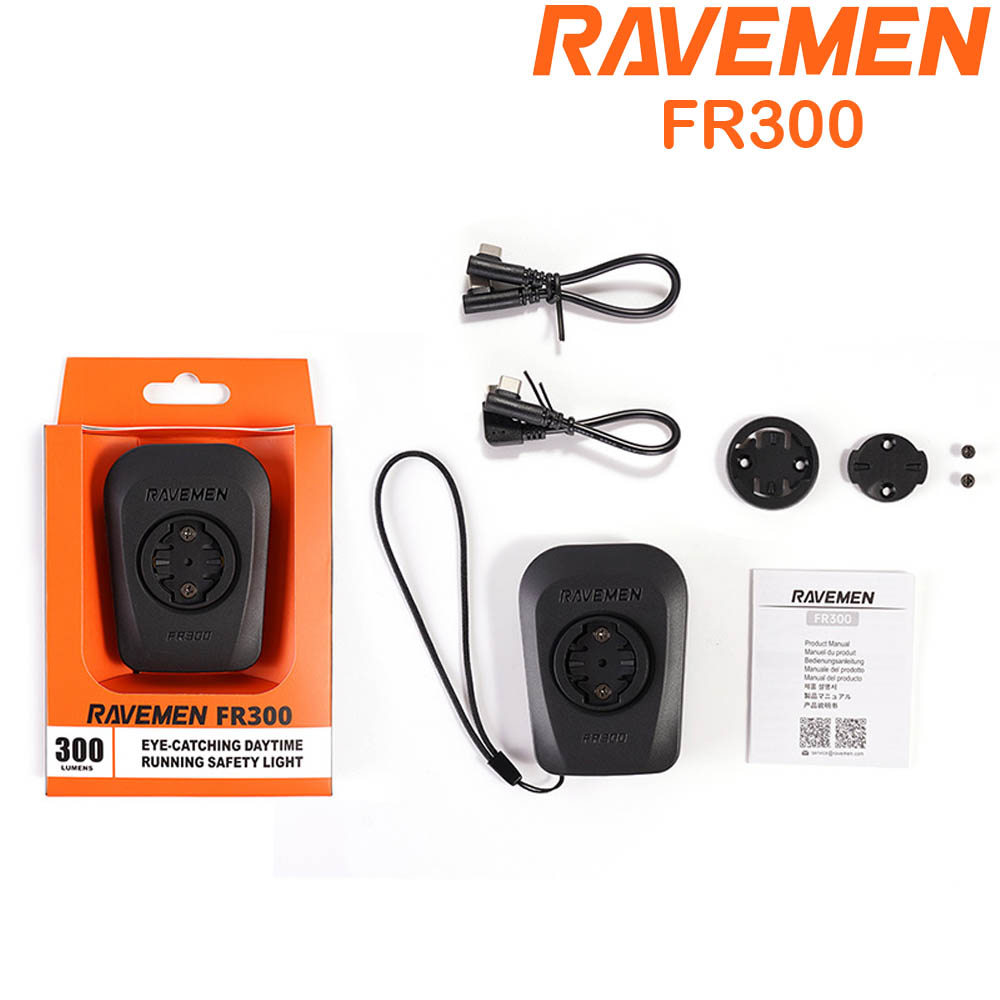 RAVEMEN FR300 FR160 Bike Daytime Headlight AOM01 Mount Compatible with Garmin Wahoo GPS Bike Safety 