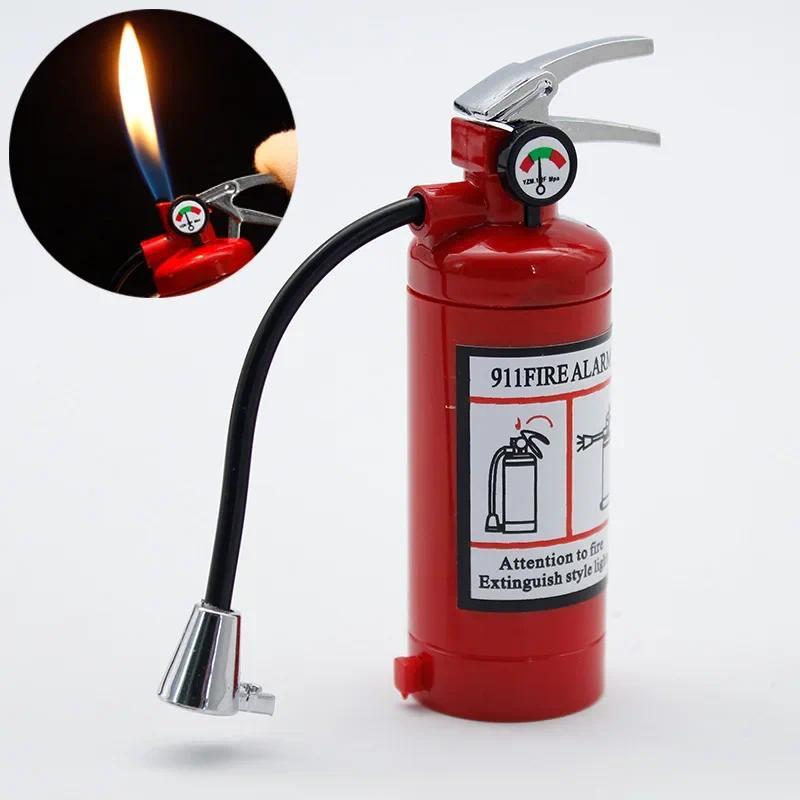 Creative open flame with flashlight extinguisher lighter inflatable novelty personalized modeling li