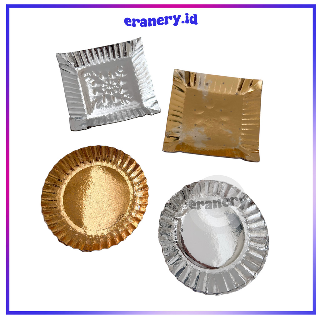 PIRING KERTAS KECIL BULAT DAN KOTAK  / PIRING ULANG TAHUN / PIRING KUE ULTAH