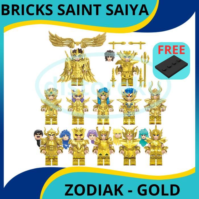 =PROMO MAINAN= BRICKS MAINAN BALOK MODEL SAINT SAIYA FIGURE KARAKTER SAINT SEIYA ZODIAK BRICK ANIME 