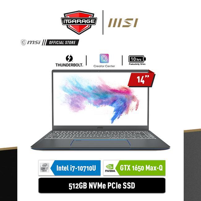 MSI Prestige 14 A10SC-061ID|i7-10710u/8G/512G/GTX1650-4G