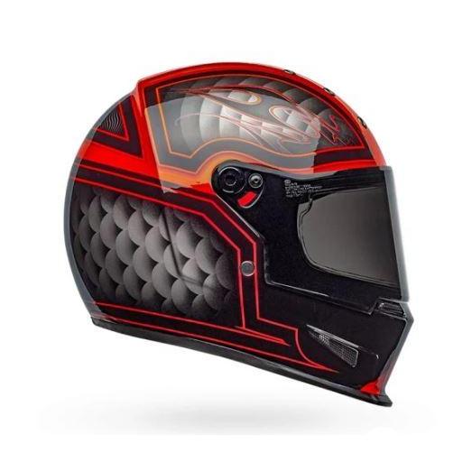 BELL ELIMINATOR OUTLAW BLACK RED | HELM MOTOR FULL FACE | HELM BELL