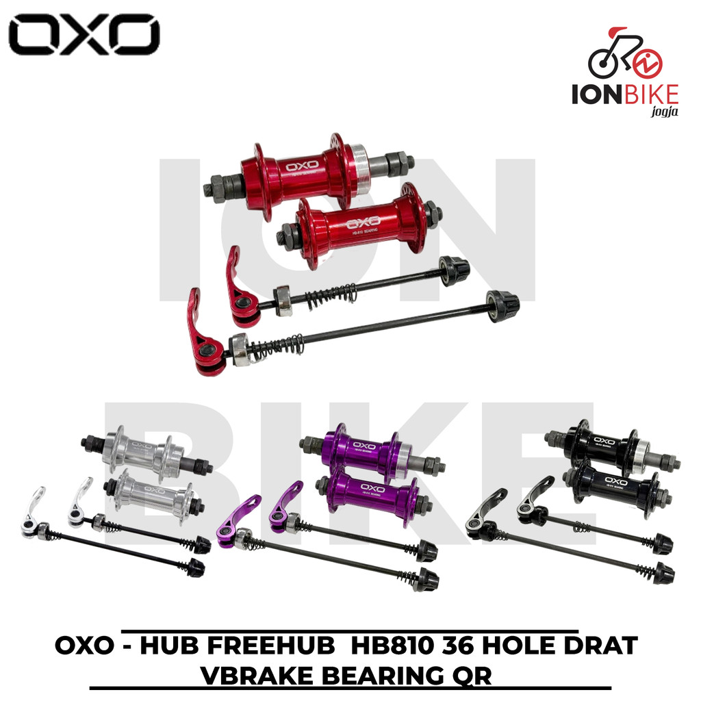 Hub Freehub OXO 36 Hole Bearing DRAT VBRAKE HB809 HB810 Ulir QR Free Hub Sepeda Lubang 36H H Federal