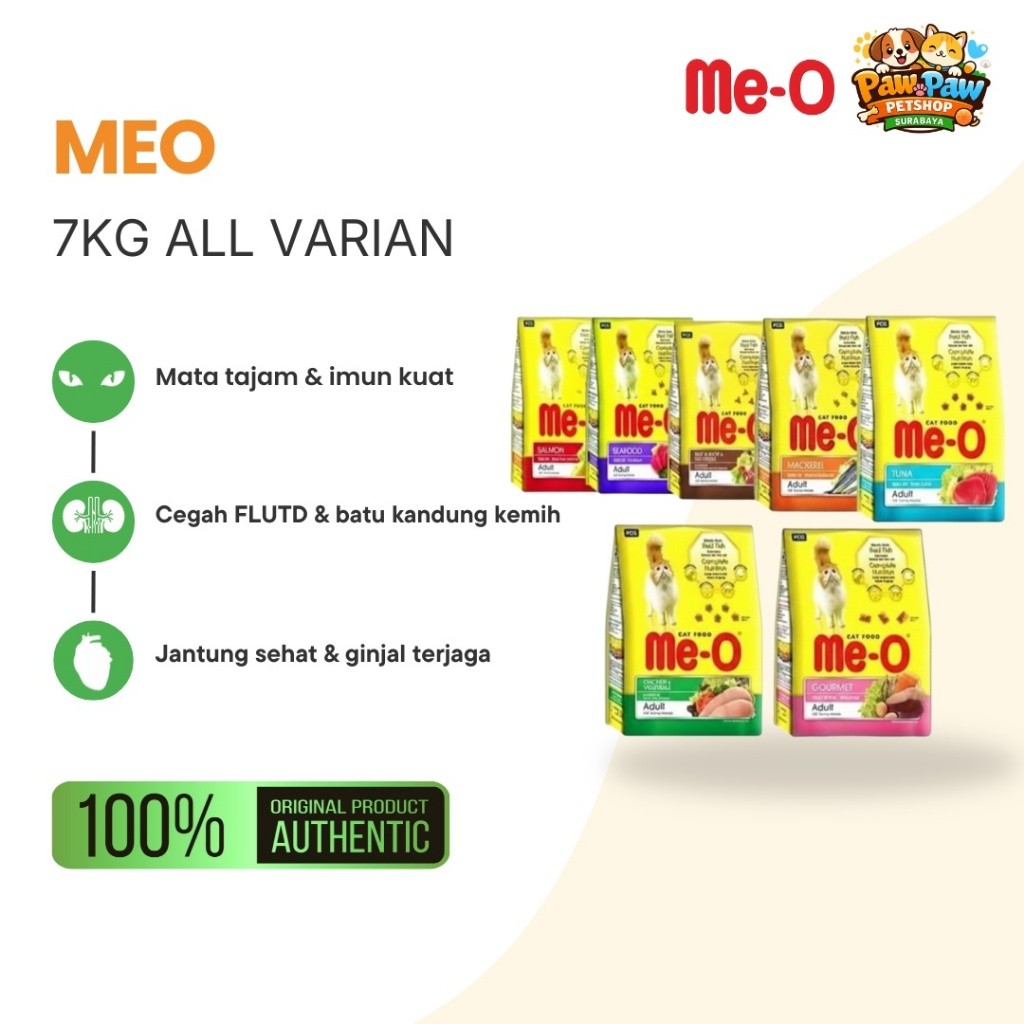 MEO 7KG ALL VARIAN - MEO TUNA 7KG - MEO SALMON 7KG - MEO SAK MURAH - MEO CHICKEN - MEO BEEF 7KG