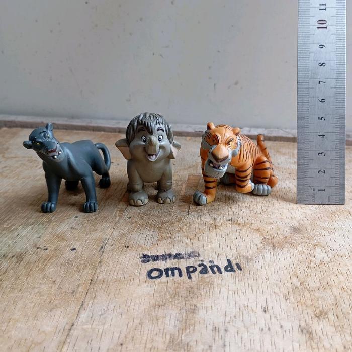 3 pcs figure kartun Disney hewan the jungle book 2ND