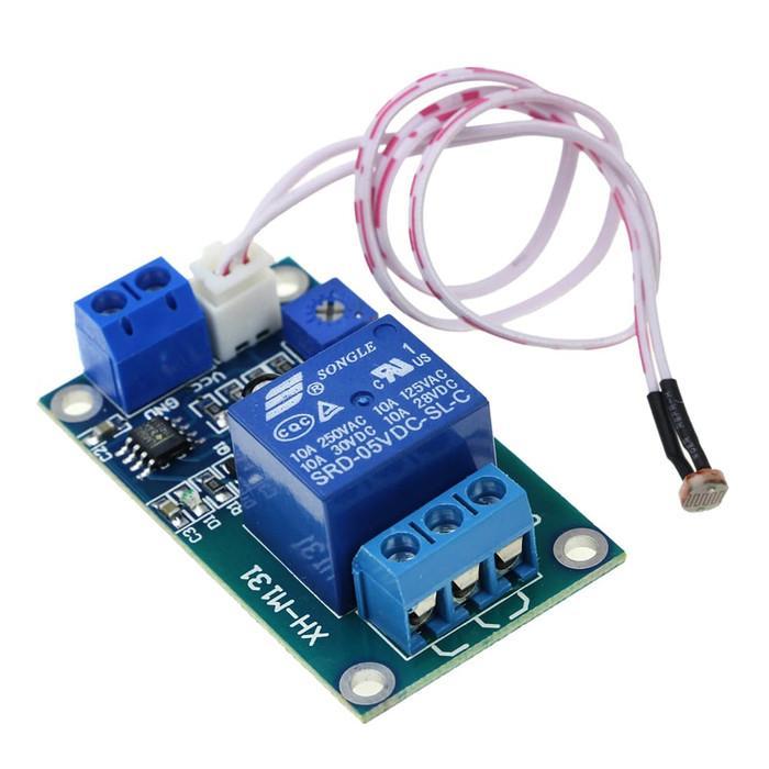 Sensor Cahaya LDR Saklar Otomatis 12V DC Output Relay AC 220V Relay Cahaya 12v Saklar Otomatis Senso