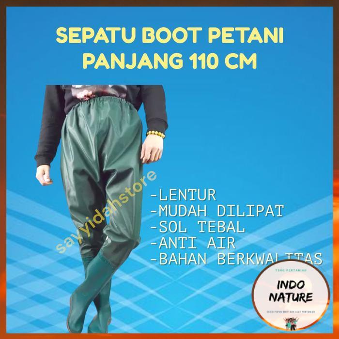 [ IndoNature ] BOOTS KARET PANJANG 110CM SEPATU SAWAH SEPATU BOOTS KARET PANJANG - 39