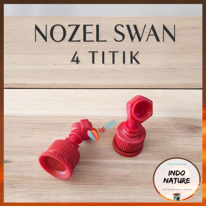 [ IndoNature ] NOZZLE PVC 4 LUBANG KHUSUS SWAN SPRAYER Nosel atau nozzle sprayer
