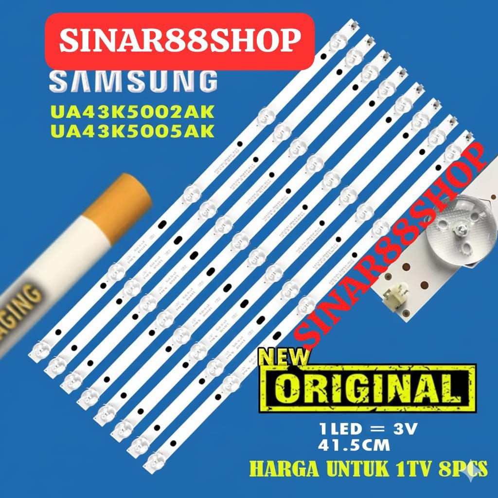 BACKLIGHT TV SAMSUNG 43 INC UA43K5002AK UA43K5005AK UA43K5002 UA43K5005 AK LAMPU BL LED 5K