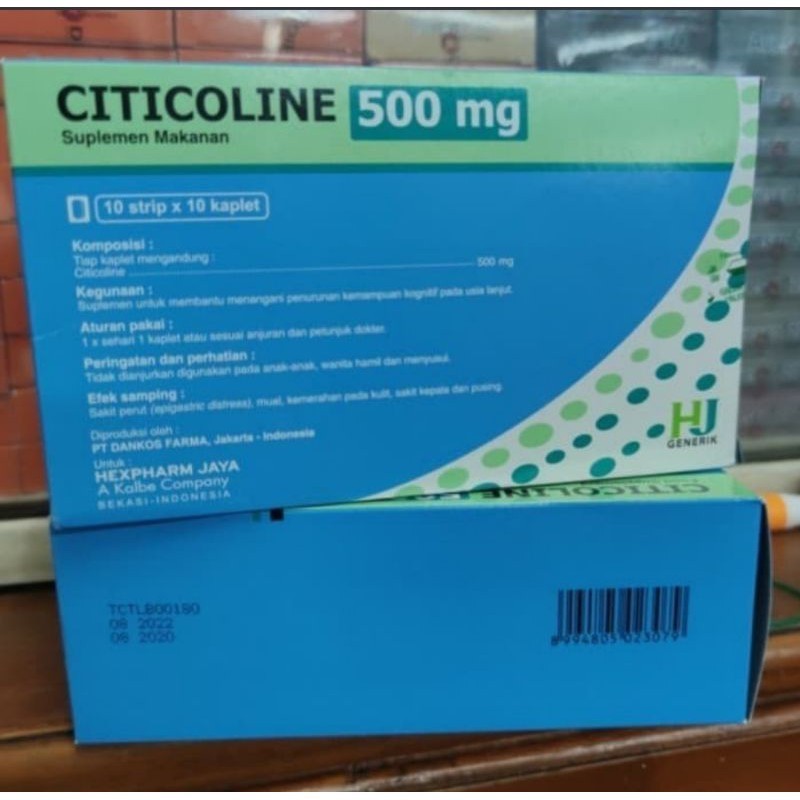 Citicoline Hexpharm 500 Box 100 Kaplet