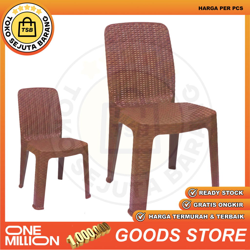 Kursi Plastik Napolly Krs 2r3 Korsi Makan Tamu Bangku Sender Taman Tenda Tumpuk Teras Susun Santai T