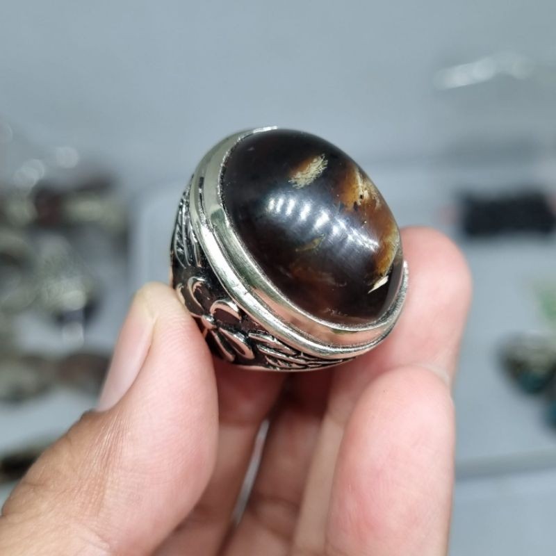 Natural cincin akik getah katilayu