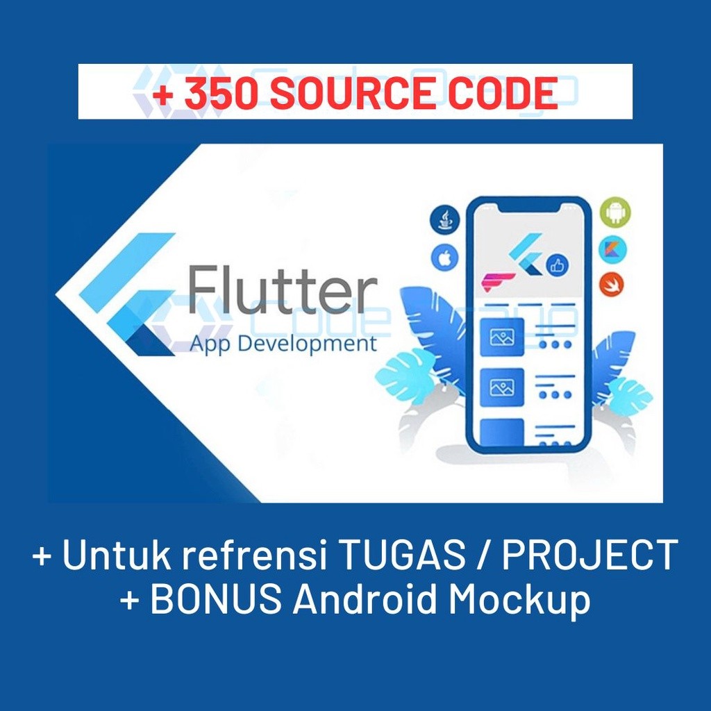 350 Source Code Flutter Android + Bonus Lengkap
