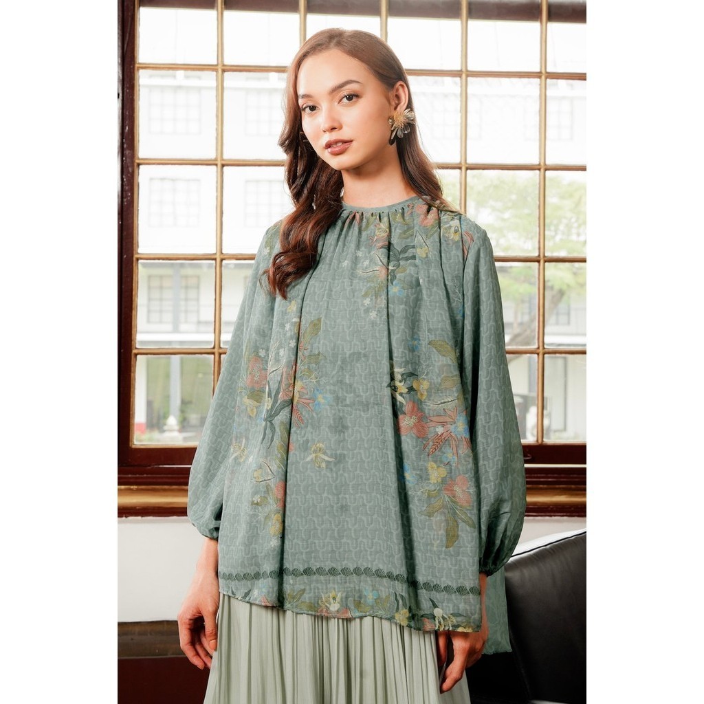 Benang Jarum - Reverie Sheer Blouse - Sage