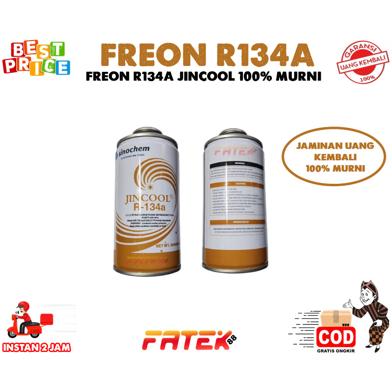 COOKVANT - FREON KALENG R134 AC MOBIL DAN KULKAS R134A JINCOOL | PREON AC KALENG REFRIGANT KEMASAN K