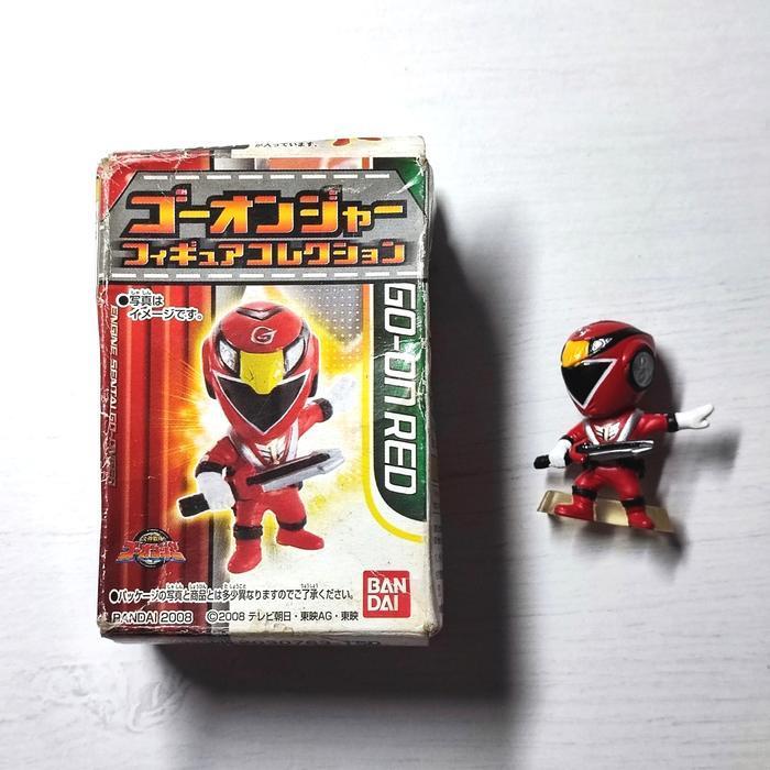SET SENTAI GO-ON GO-ONGER RED BLUE CHIBI  RARE ORI