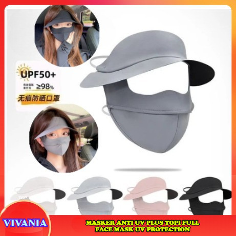 VIVANIA - TOPI MASKER SUNPROOF MASK UPF 50+ MASKER ANTI UV PLUS TOPI FULL FACE MASK UV PROTECTION