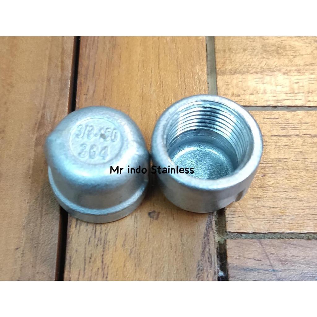 Dop 4" inch Stainless Steel ss304 (Dop Drat Dalam)