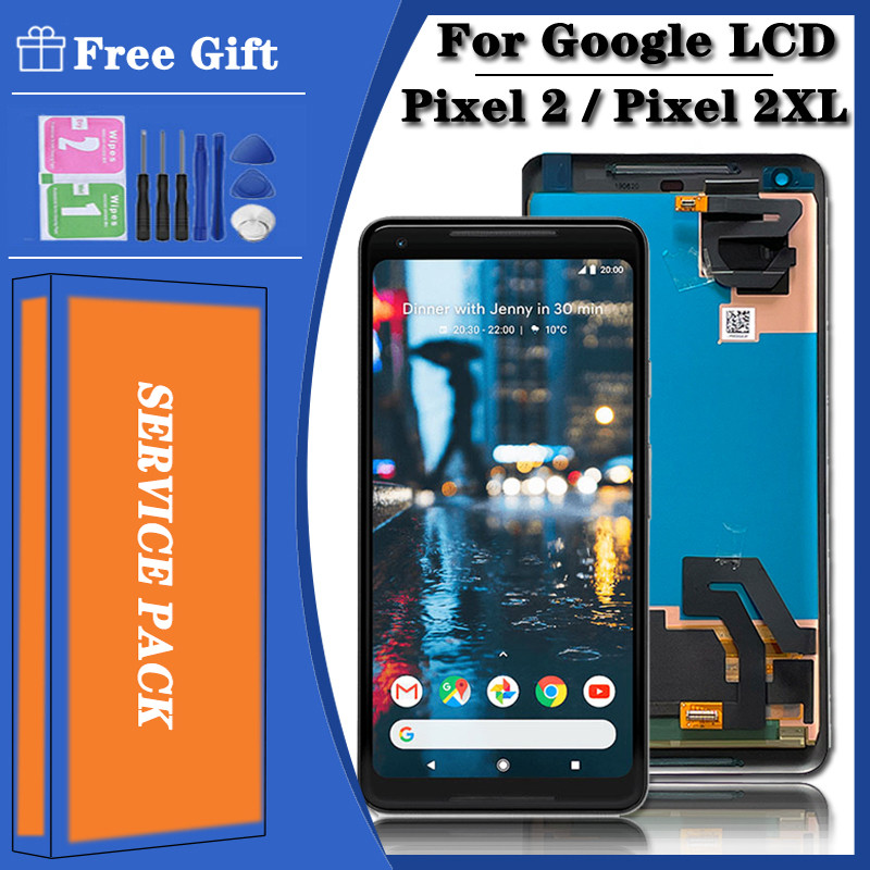 AMOLED New LCD For Google Pixel 2 XL 2XL Tou Screen gitizer Assembly Replacement For Google Pixel2 L