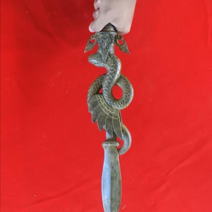 pataka naga mucuk bethok istimewa langka antik perunggu BM