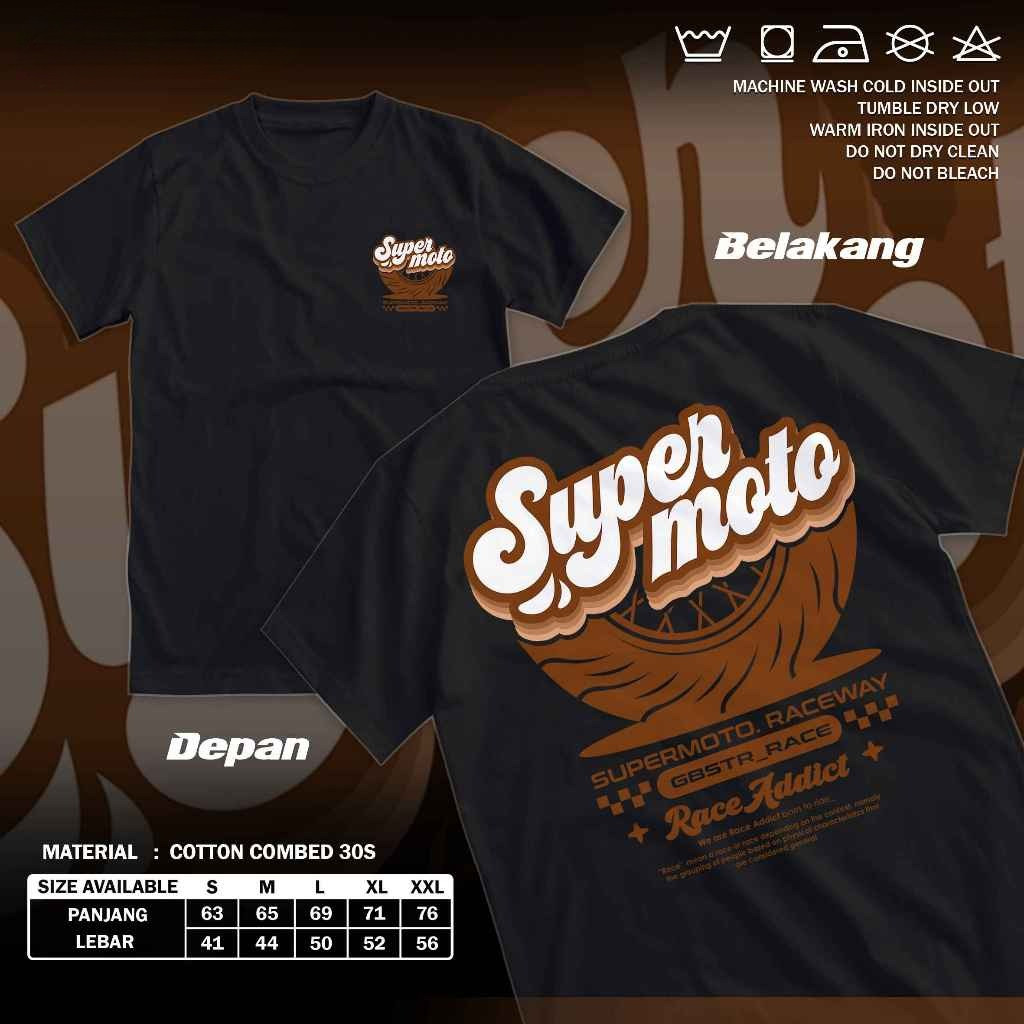 PL.OFC | Kaos Racing Supermoto Herex Surex Gank | Baju Distro Motocross Sport - T-Shirt Motor Balap 