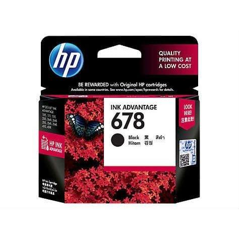 HP Ink Cartridge 678 Black / Tinta HP 678 hitam / HP 678 BK Original