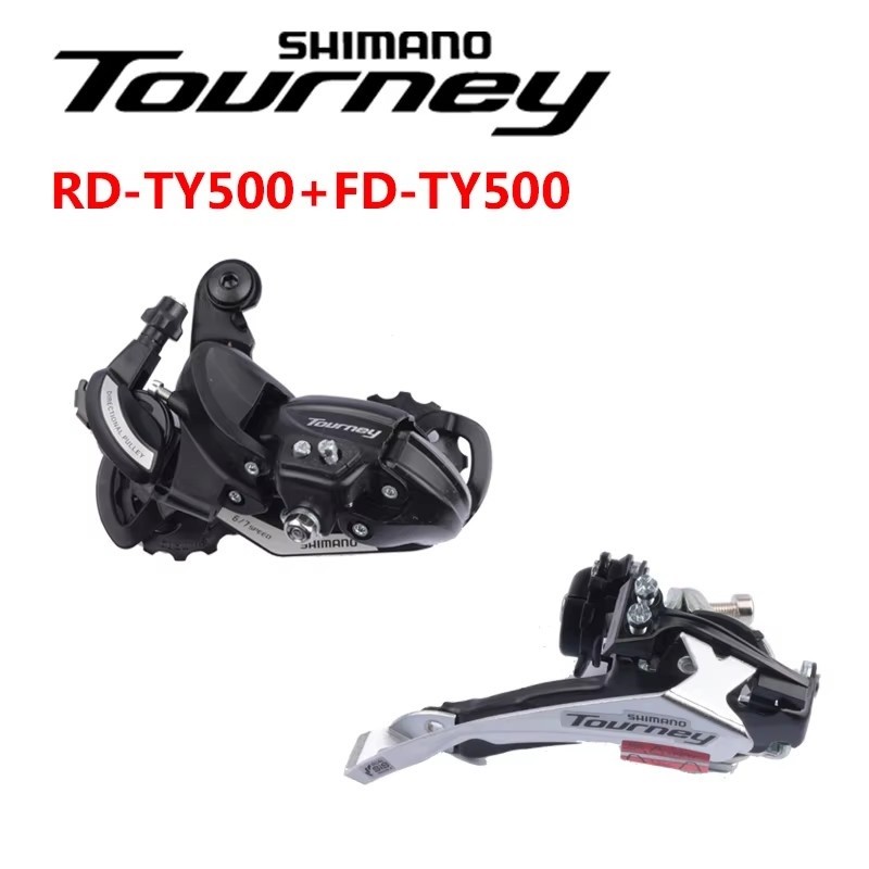 SHIMANO TOURNEY TY Derailleur Mini Set RD-TY500 FD-TY500 Derailleur Belakang Derailleur Depan 6/7 Sp