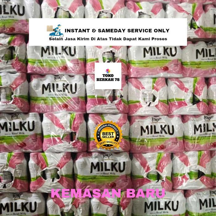 MILKU SUSU UHT RASA STROBERI 200 ML ( KARTON/KRAT )