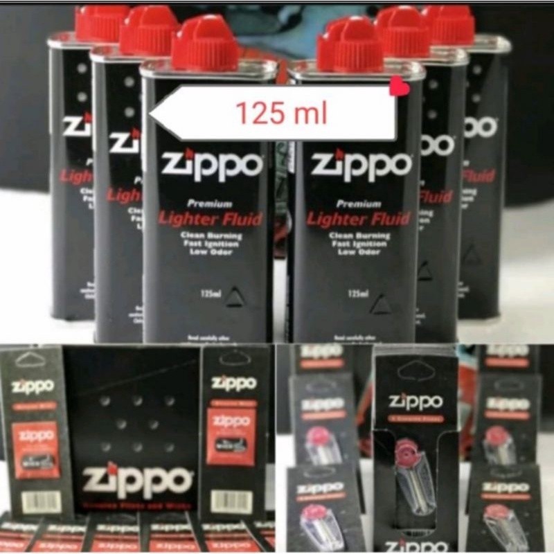 Minyak Zippo Original Lighter Fluid 125ml Bahan Bakar Korek Minyak Klasik Original Made in USA